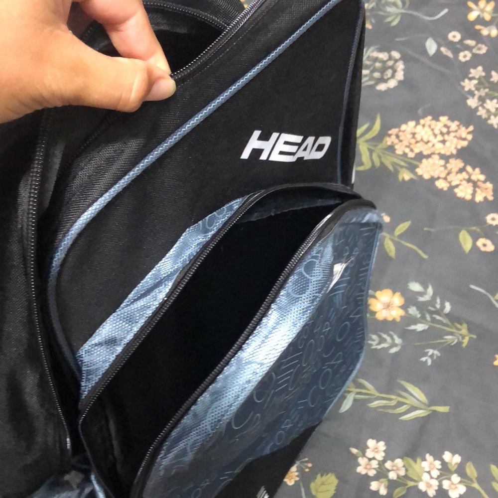 Head Core Performance Classic Large Tennis Racket Backpack Bag in Black and Blue - Picture 9 of 9